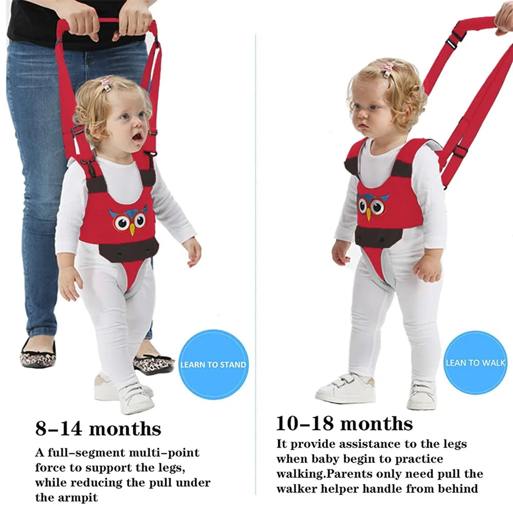 Animal Print Baby Walking Harness Sling Andador Toddler Belt Standing Up Safety Traction Rope Artifact Help Kids Walker Products