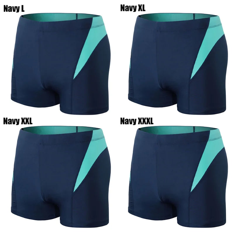 Men Swimming Shorts Waterproof Square Leg Swimming Pants Quick Drying Breathable Portable Lightweight Elastic for Water Sports