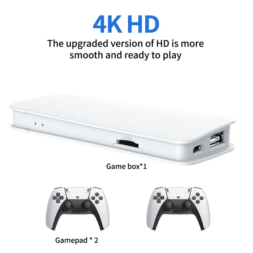 M15 Retro Game 2.4g Dual Wireless Handle Game Stick 4k 60fps Hdmi Output Suitable For PS1/FC/GBA/SEGA/MAME 20000 Games