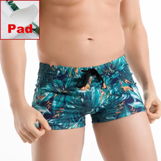 Push Up Mens Swimming Trunks Swim Shorts Swimwear Beach Wear Surf Briefs Sexy Gay Man Swimsuit FRLO Desmiit Zwembroek Plus Size