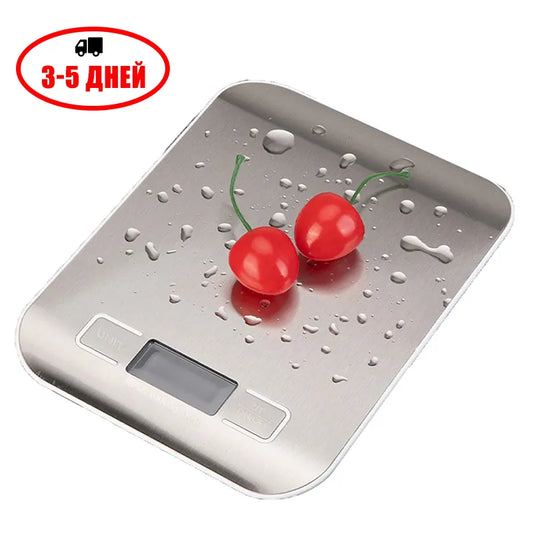 5/10kg Electronic Kitchen Scale LCD Measuring Tool Stainless Steel Digital Weighing Scale Food Diet Balance Scales