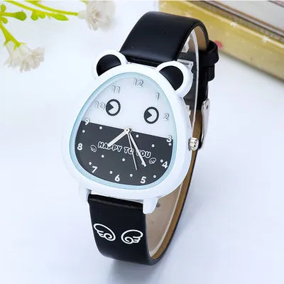 Girls Watches Kids Quartz Analog Leather Wristwatches Cartoon Children Watch Birthday Gifts For Boys Clock