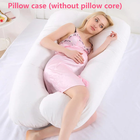 Pregnancy Pillow Case Sleeper Pregnant Women Bedding Full Body U Shape Maternity Pillows Case Pregnancy Side Sleepers Only Case