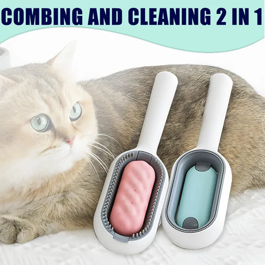 High Quality Pet Hair Remover Brushes Grooming Comb With Water Tank Pet Bath Shedding Cleaning Tool Hair Brush Pet Dog Cat Comb