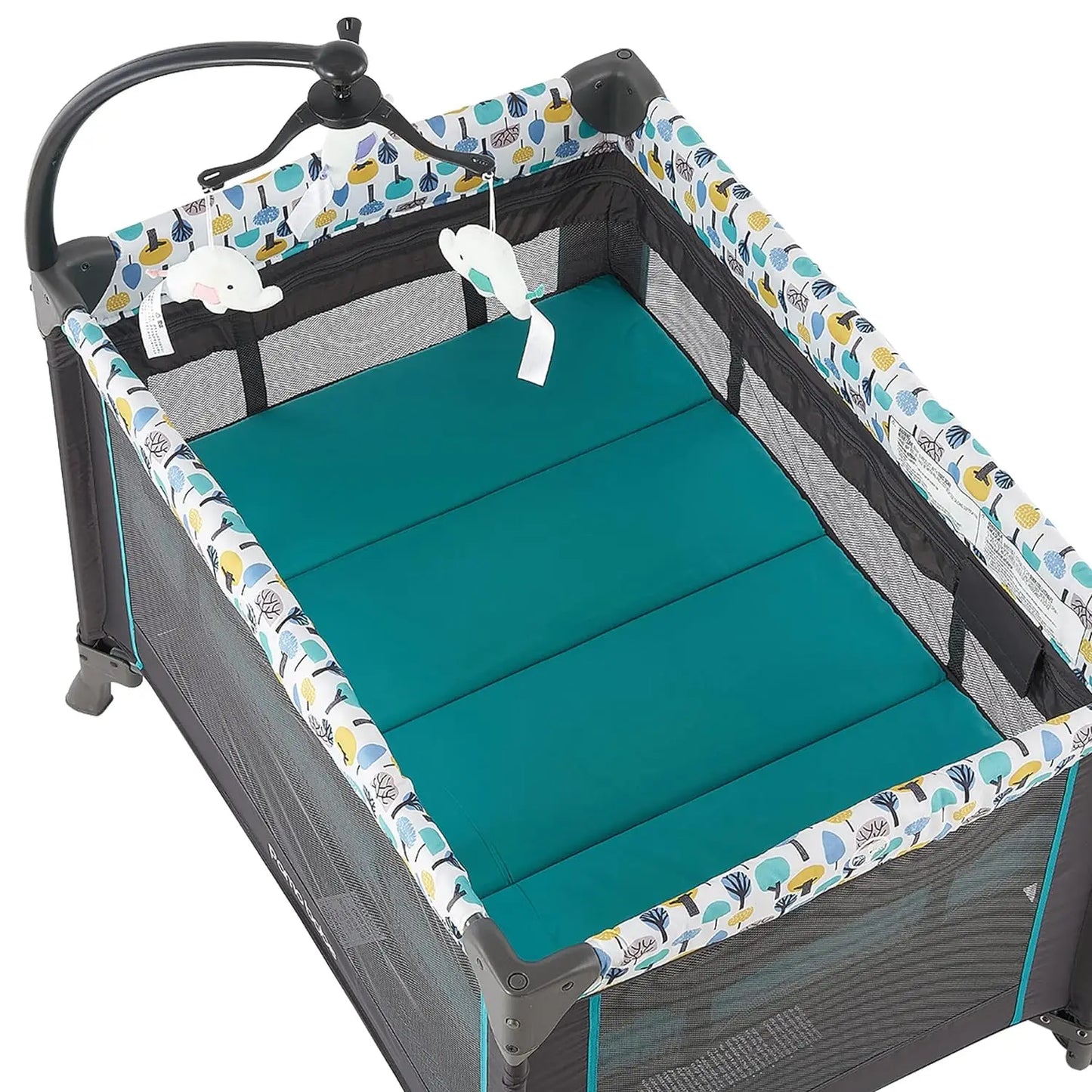 Portable Crib for Baby, Portable Baby Playpen with Detachable Bassinet and Changing Table