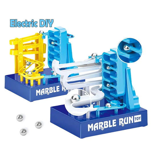 Electric Marble Slide Ball Building Blocks Toys Automatic Climbing Cycle Runway Toys Children's Educational Assembled Toys Gifts