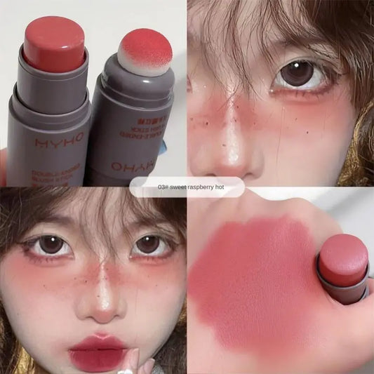 1/2/3pcs Face Liquid Blusher Longlasting Silky Smooth Cheek Eye Mousse Blush Highlighter Stick Rouge Waterproof Contour Makeup