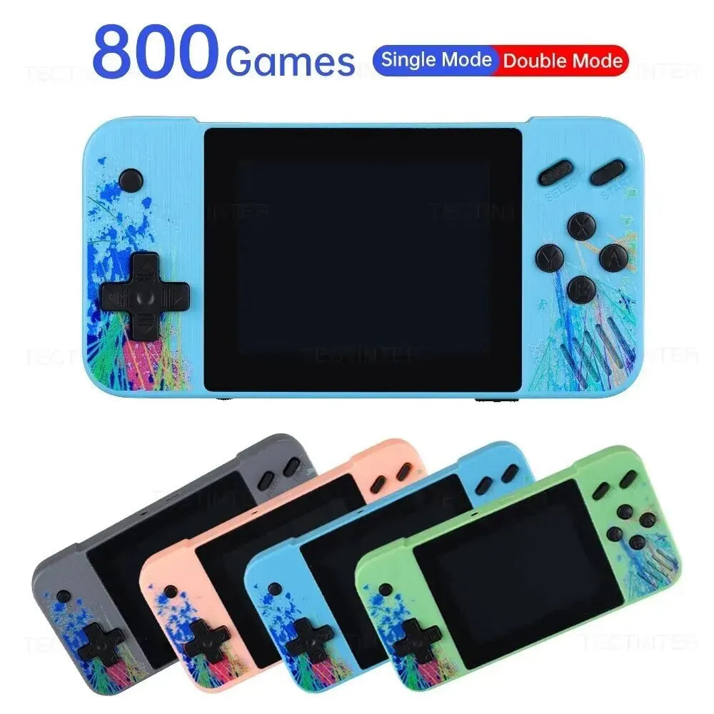 Portable Retro Mini Handheld Game Player 3.5 Inch LCD Screen 8-Bit AV Out Video Game Console Built-in 800 Games for Kids Gift