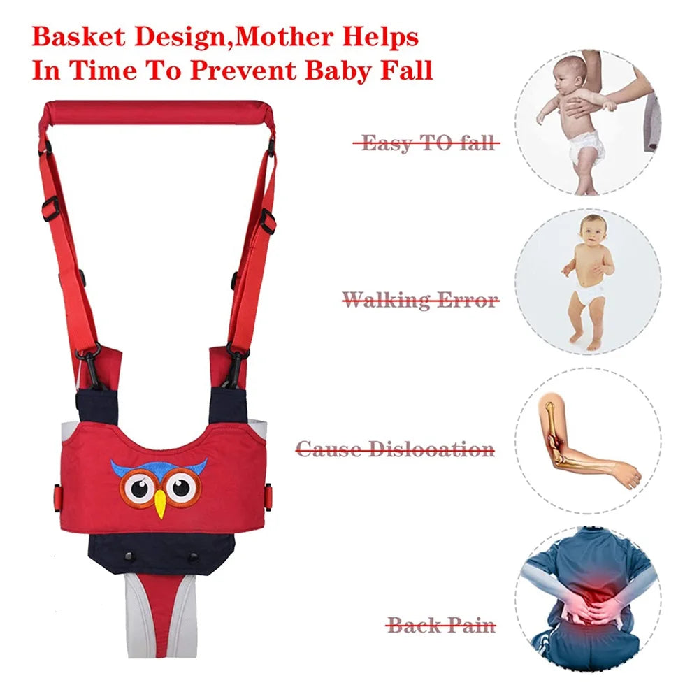 Animal Print Baby Walking Harness Sling Andador Toddler Belt Standing Up Safety Traction Rope Artifact Help Kids Walker Products