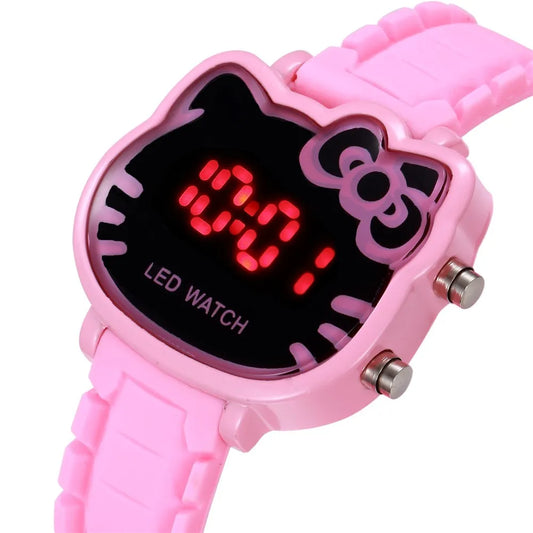 Cute Cartoon Pattern Watch for Kids Simple Children's LED Digital Watch Sports Electronic Wristwatch Casual Boys Girls Clock