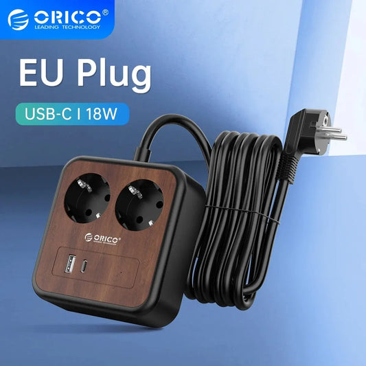 ORICO APD 18W Desktop Charging Power Supply 3m Extension Cord Socket Charging Station for Xiaomi Mobile Phones Laptops